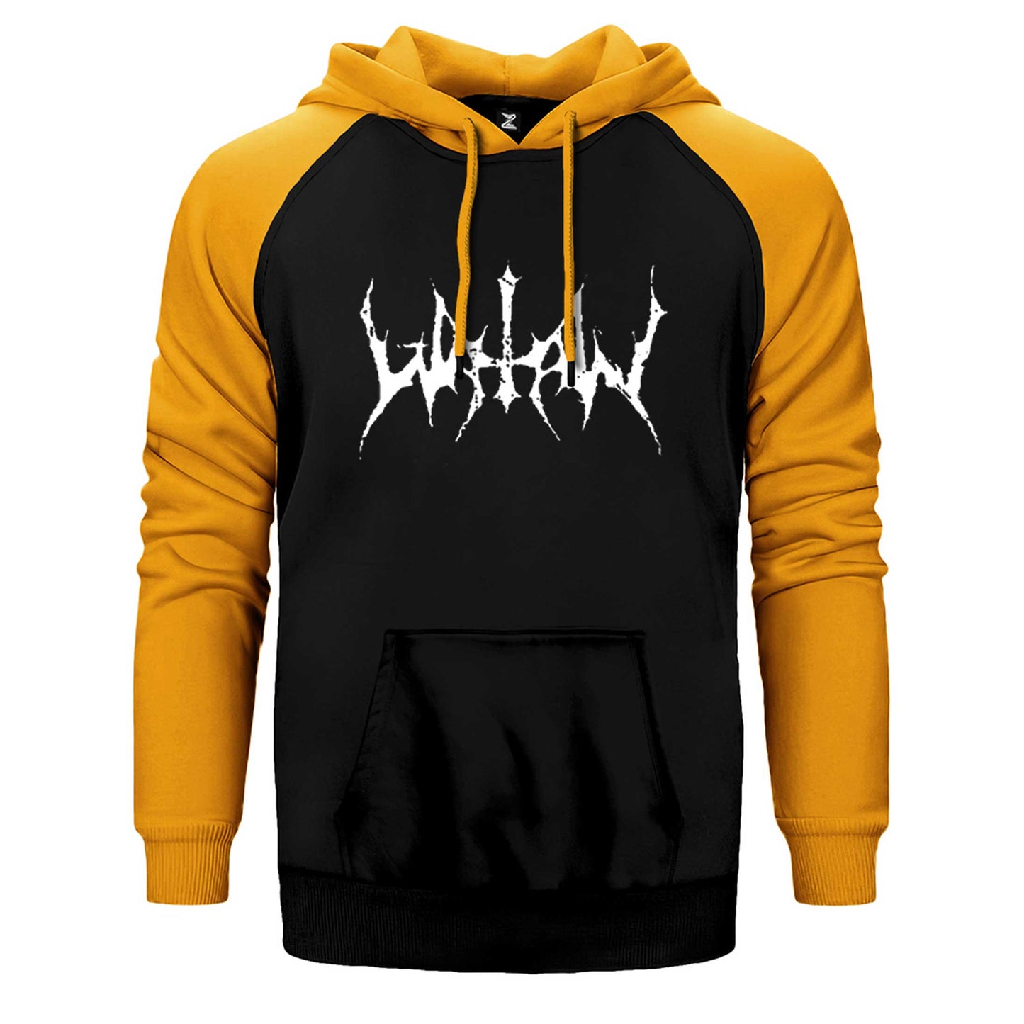 Watain Logo Yazı Çift Renk Reglan Kol Sweatshirt / Hoodie