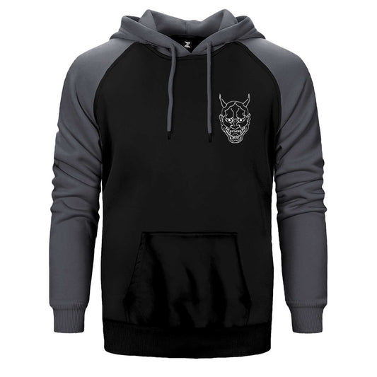 Ghostemane Maske Çift Renk Reglan Kol Sweatshirt / Hoodie
