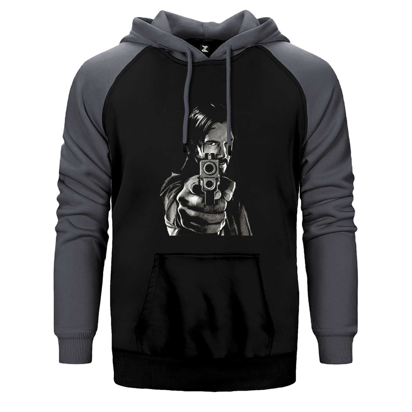 John Wick 4 Guns Çift Renk Reglan Kol Sweatshirt / Hoodie