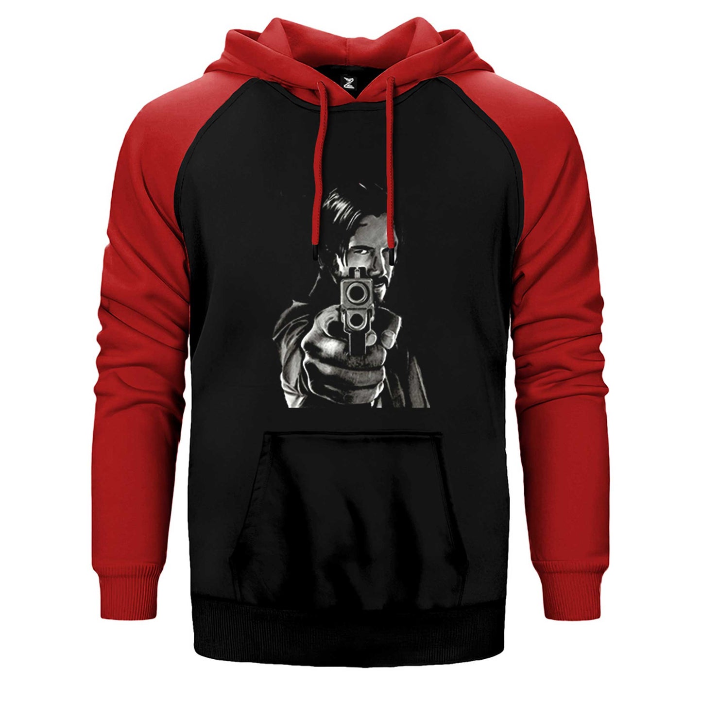 John Wick 4 Guns Çift Renk Reglan Kol Sweatshirt / Hoodie