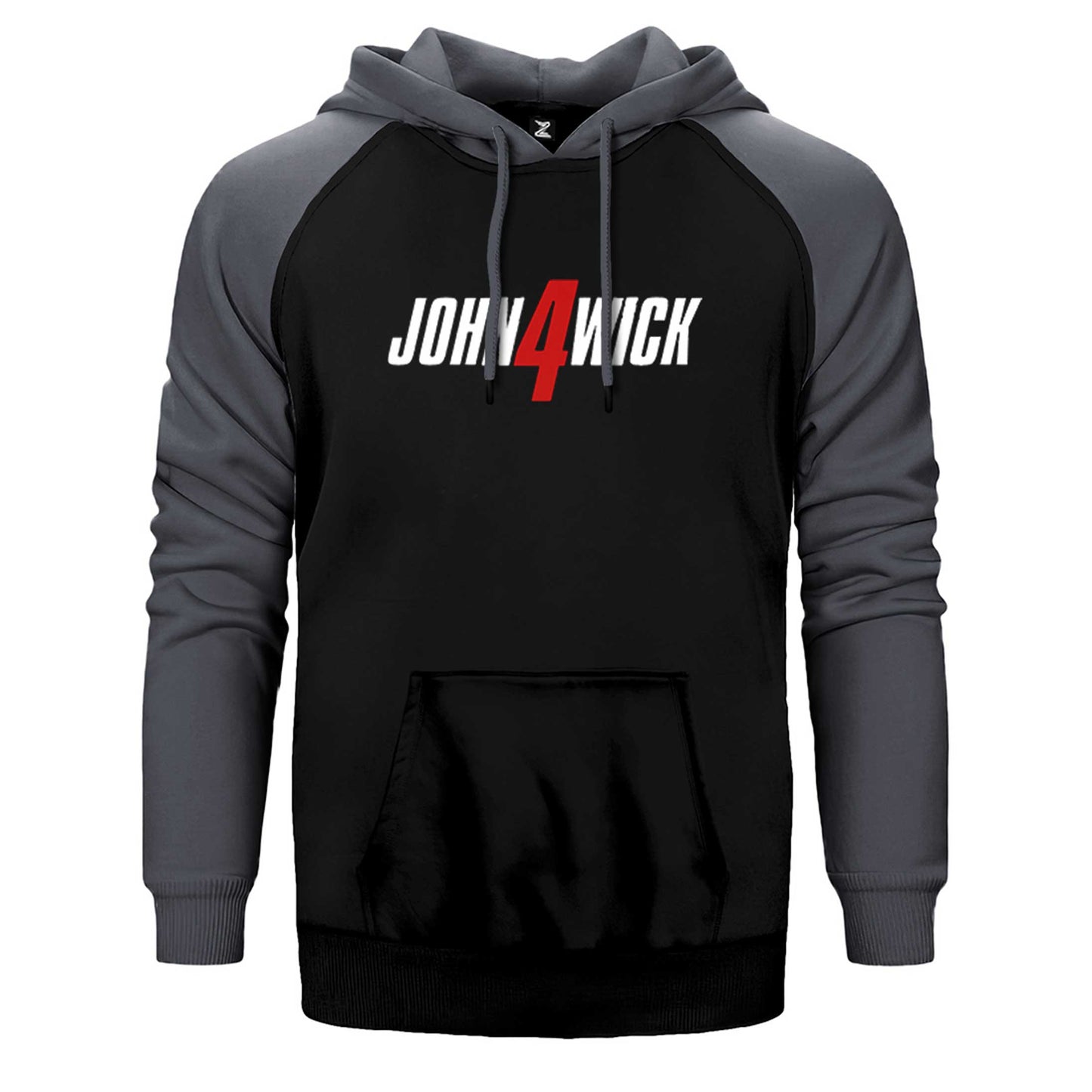 John Wick 4 Logo Çift Renk Reglan Kol Sweatshirt / Hoodie