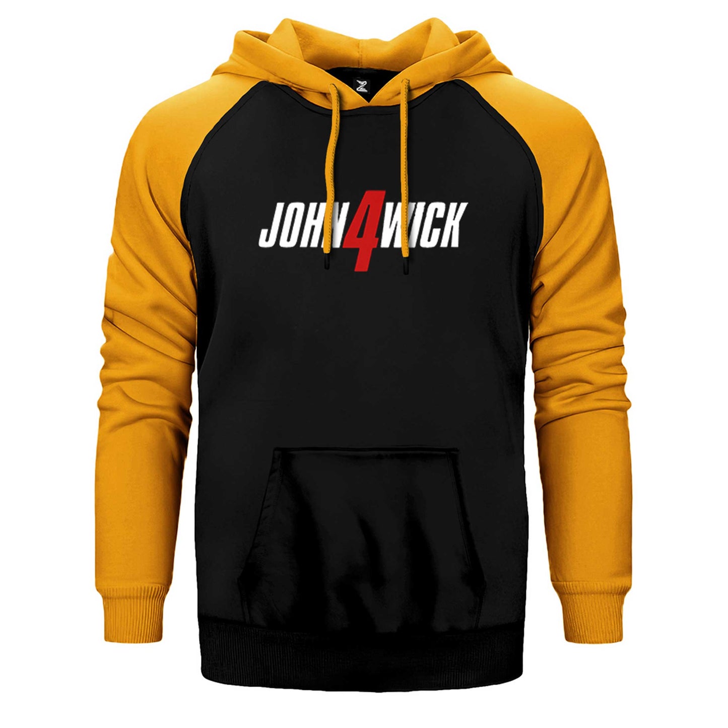 John Wick 4 Logo Çift Renk Reglan Kol Sweatshirt / Hoodie