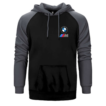 BMW Logo M Power Çift Renk Reglan Kol Sweatshirt / Hoodie