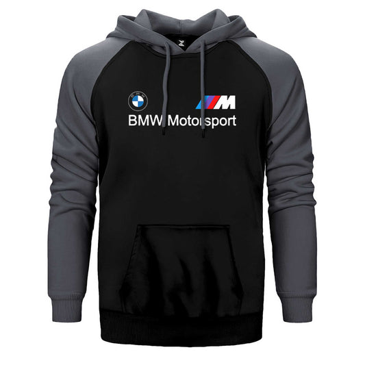 İndirimli BMW Logo M Power Motorsport Gri Renk Reglan Kol Sweatshirt / Hoodie