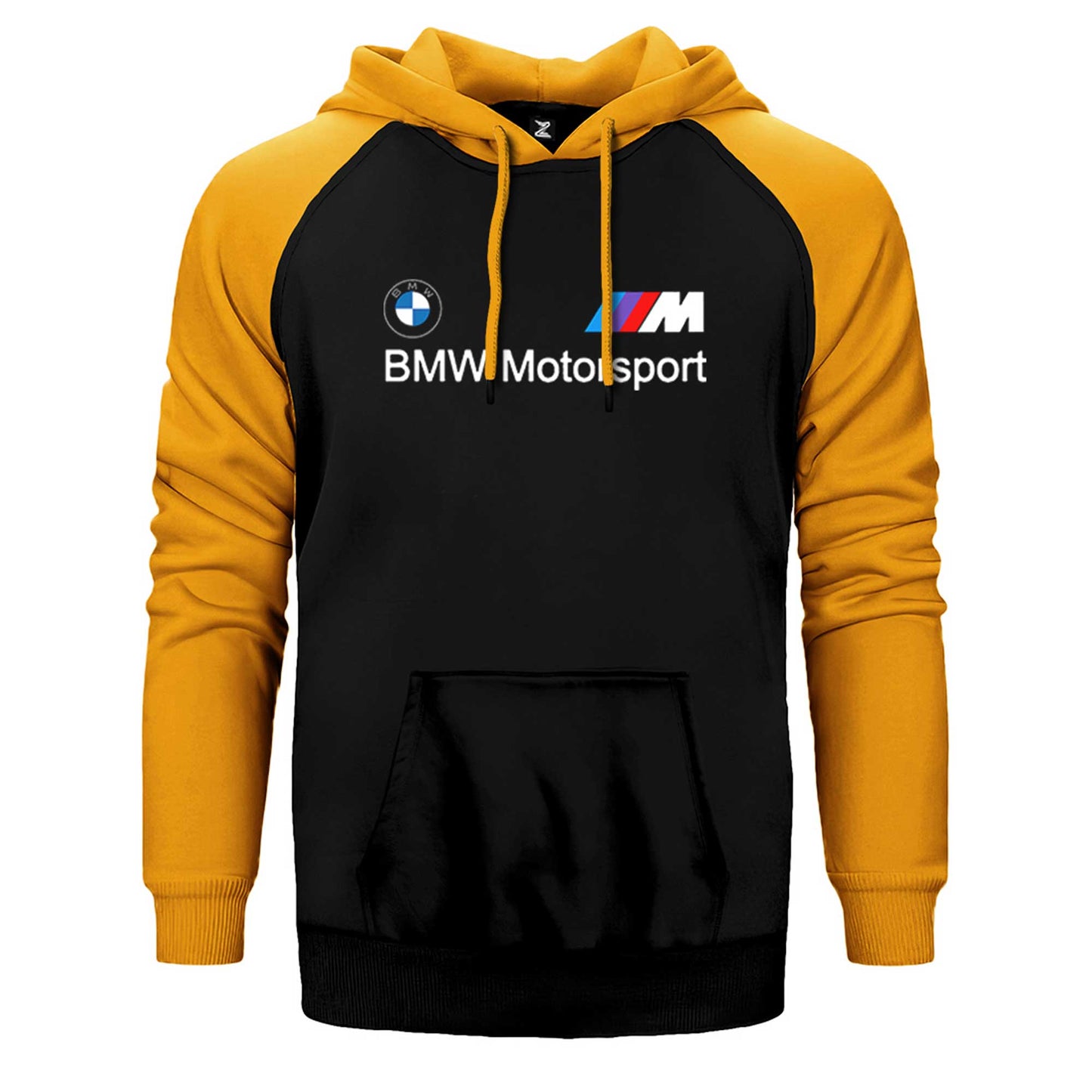 BMW Logo M Power Motorsport Çift Renk Reglan Kol Sweatshirt / Hoodie