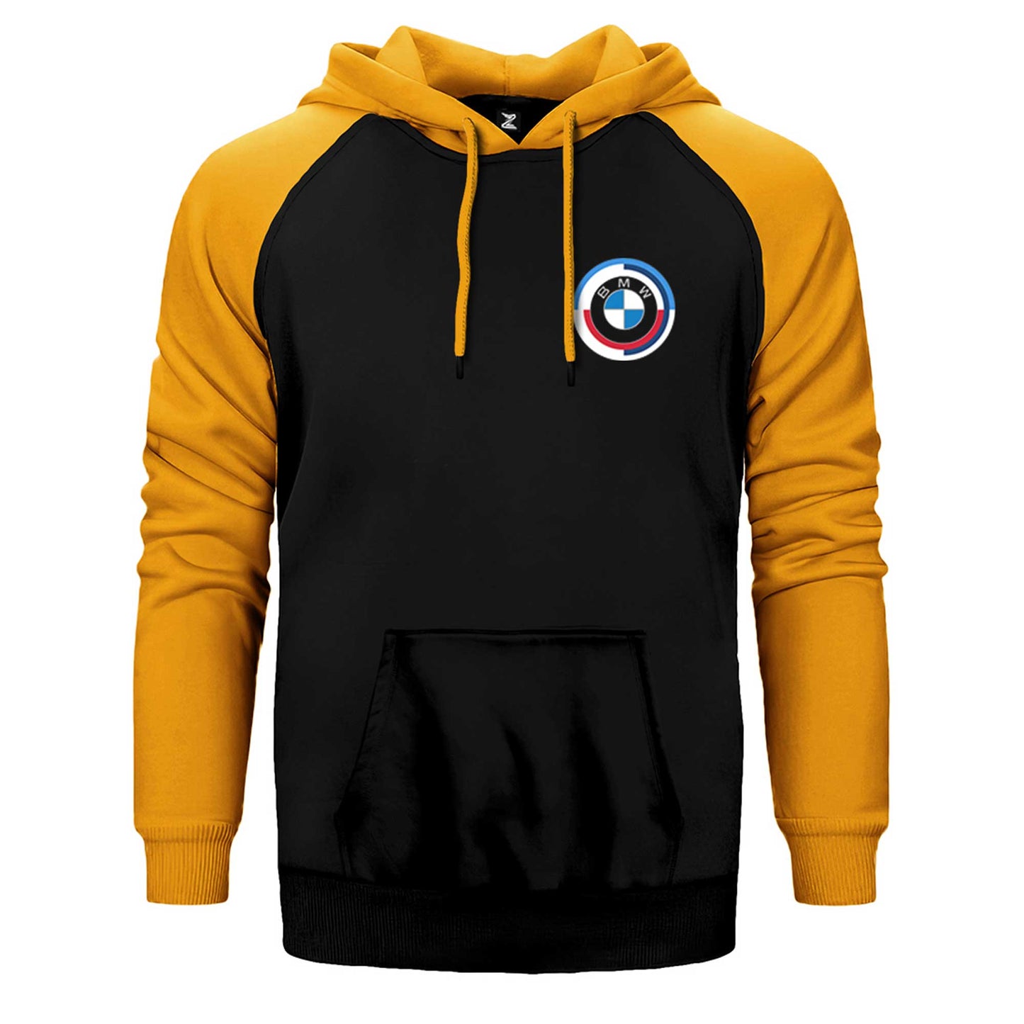 BMW New Logo 2023 Black Çift Renk Reglan Kol Sweatshirt / Hoodie