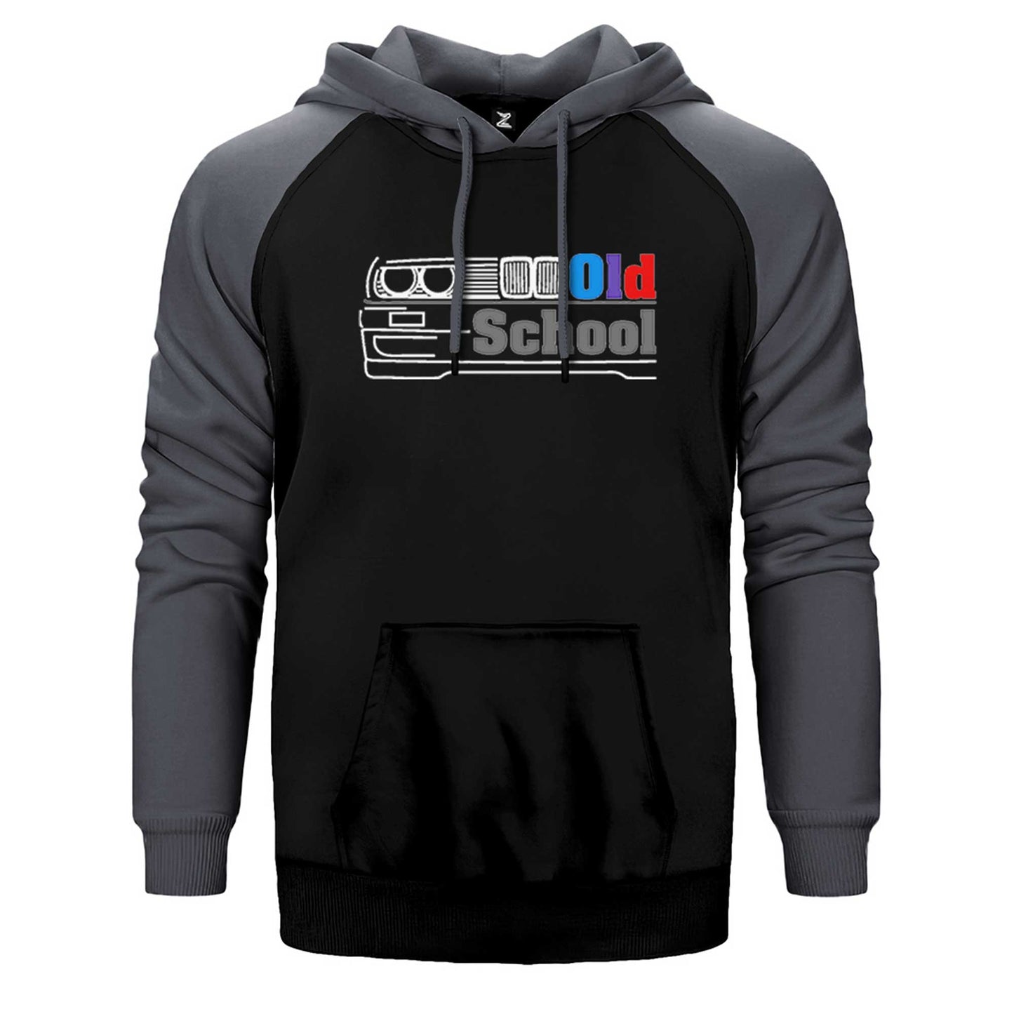 BMW Old School E30 Color Çift Renk Reglan Kol Sweatshirt / Hoodie