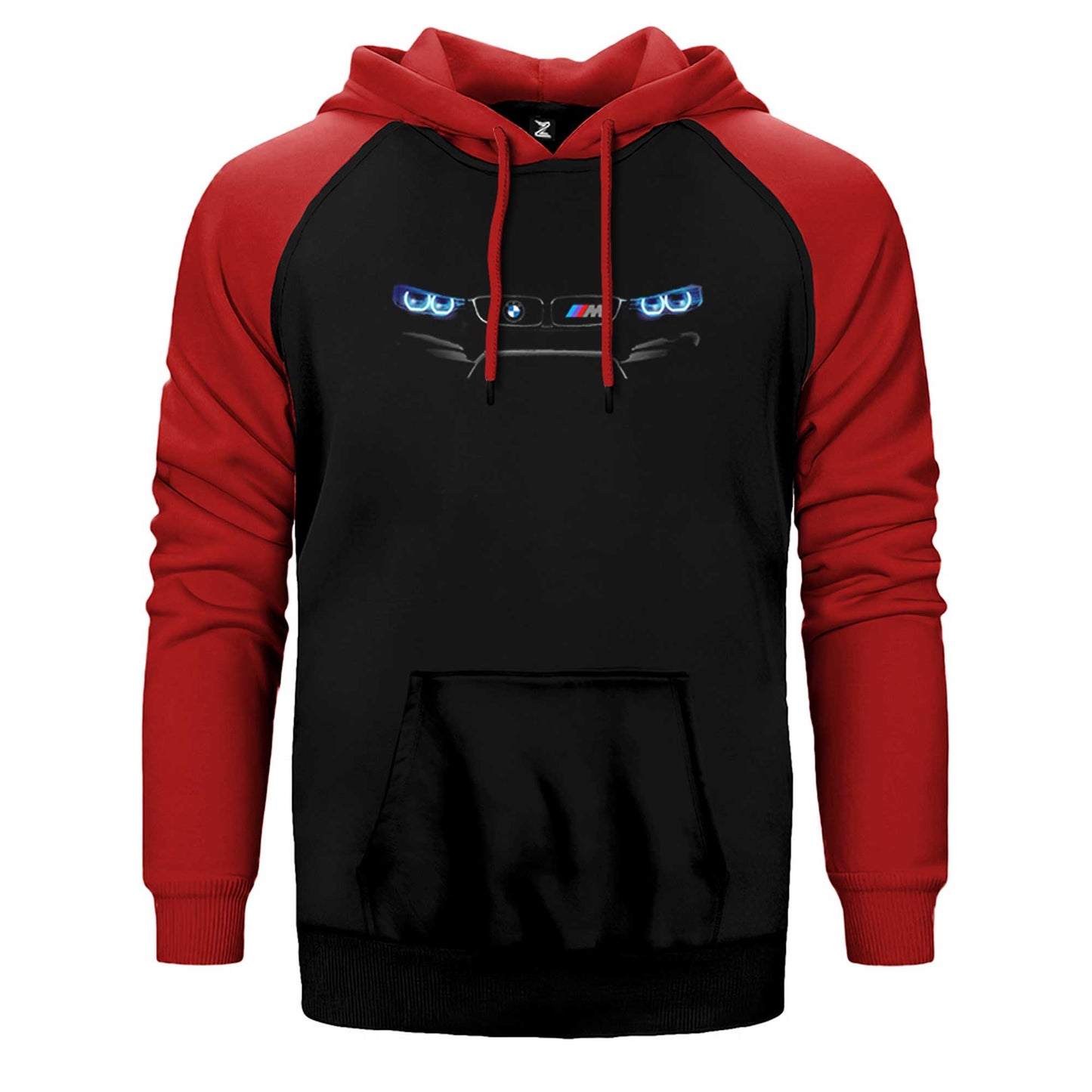 BMW Series M Power Logo Çift Renk Reglan Kol Sweatshirt / Hoodie