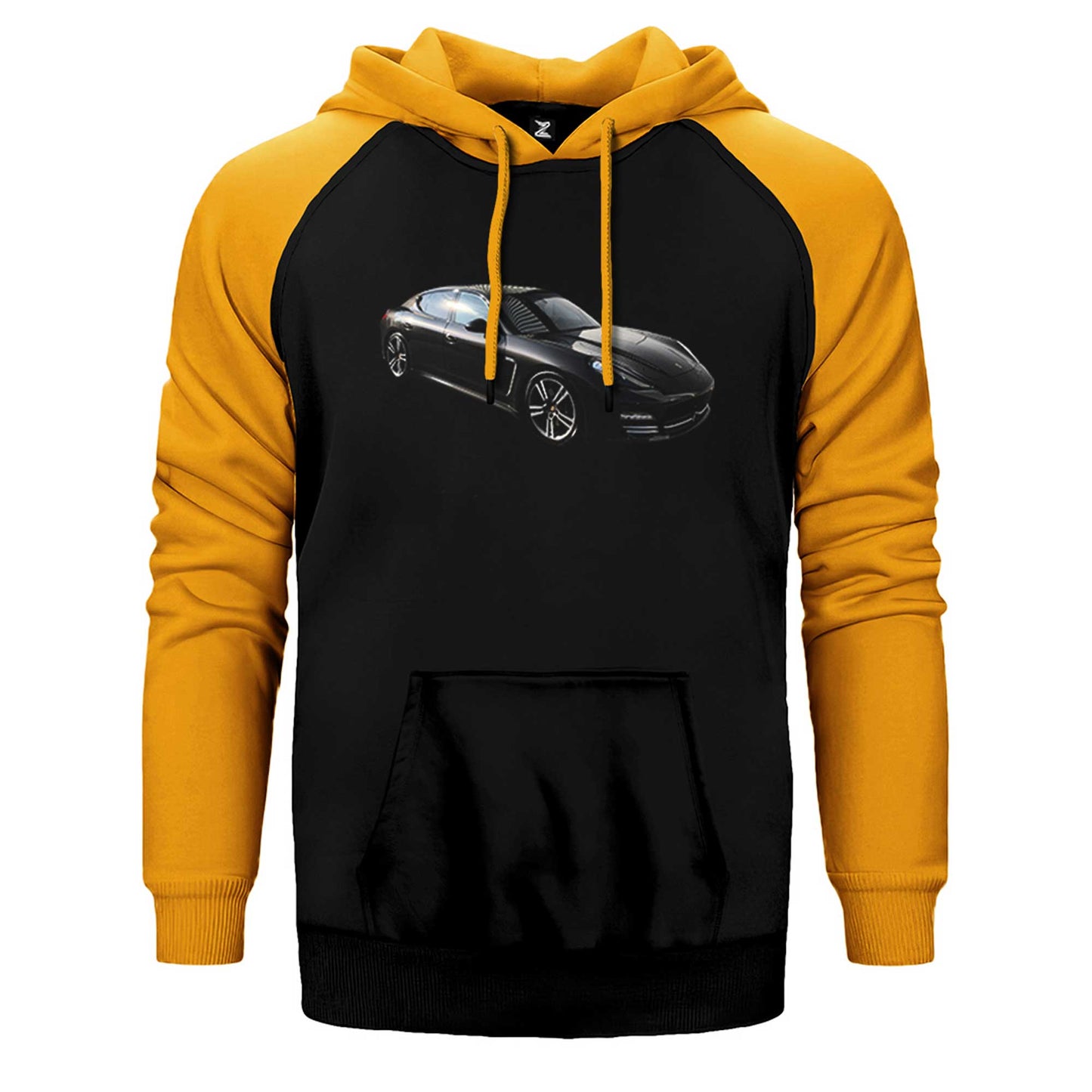 Porsche Panamera Çift Renk Reglan Kol Sweatshirt / Hoodie