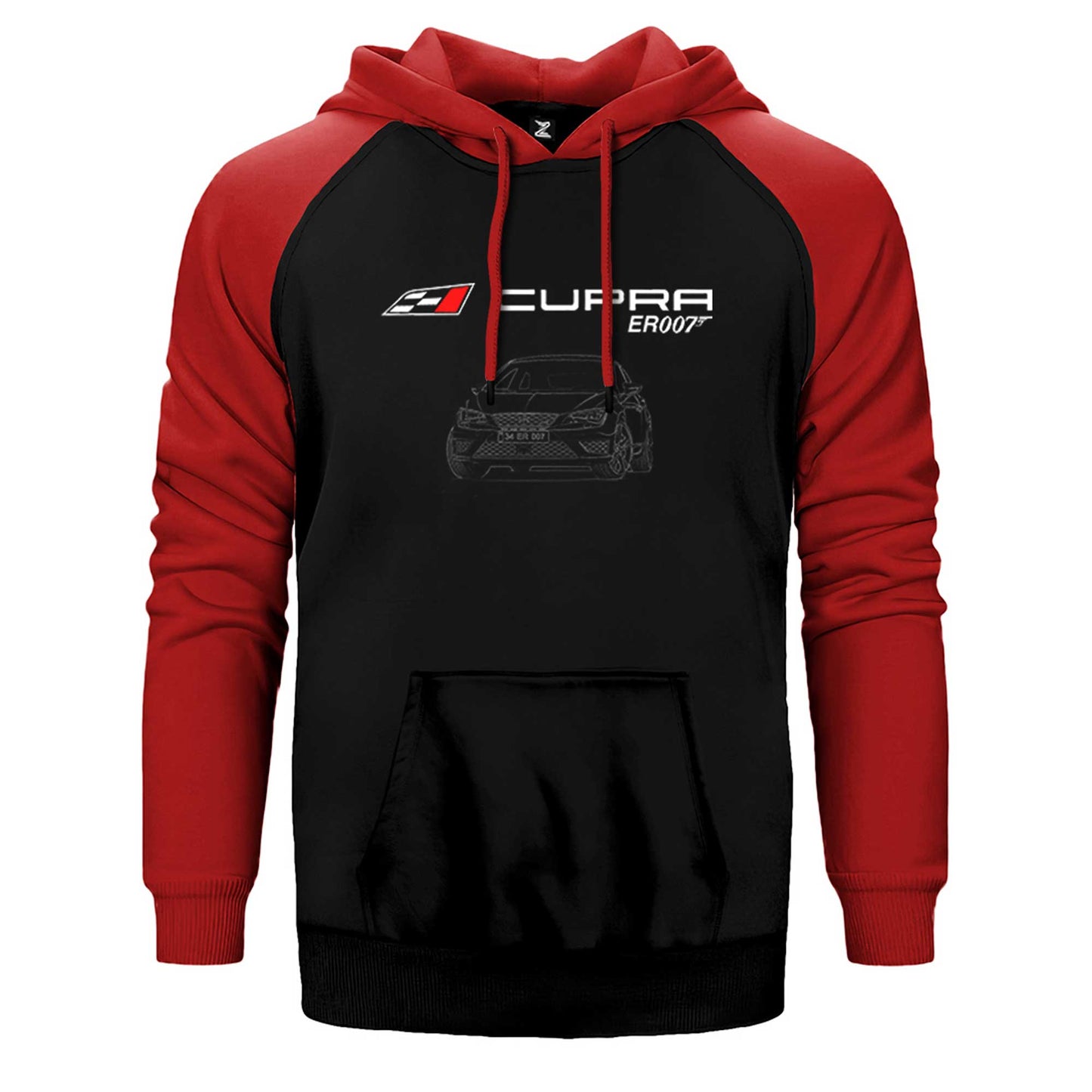 Seat Leon Cupra ER007 Çift Renk Reglan Kol Sweatshirt / Hoodie