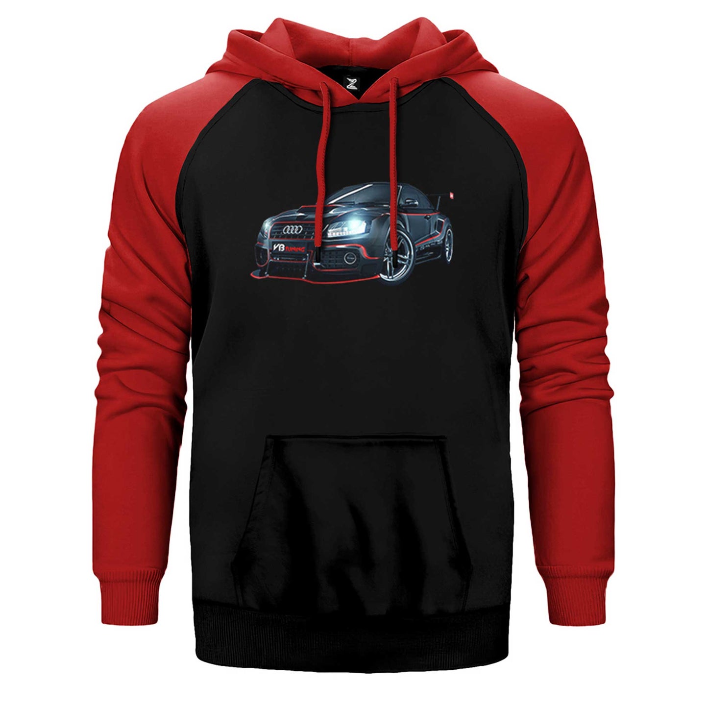 Audi R8 Tuning Çift Renk Reglan Kol Sweatshirt / Hoodie