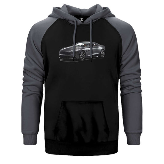Aston Martin Vanquish Çift Renk Reglan Kol Sweatshirt / Hoodie