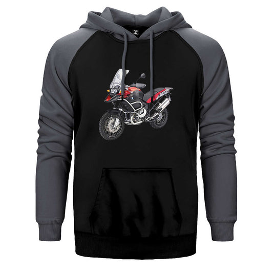 BMW R 1200 GS Macera K51 Çift Renk Reglan Kol Sweatshirt / Hoodie