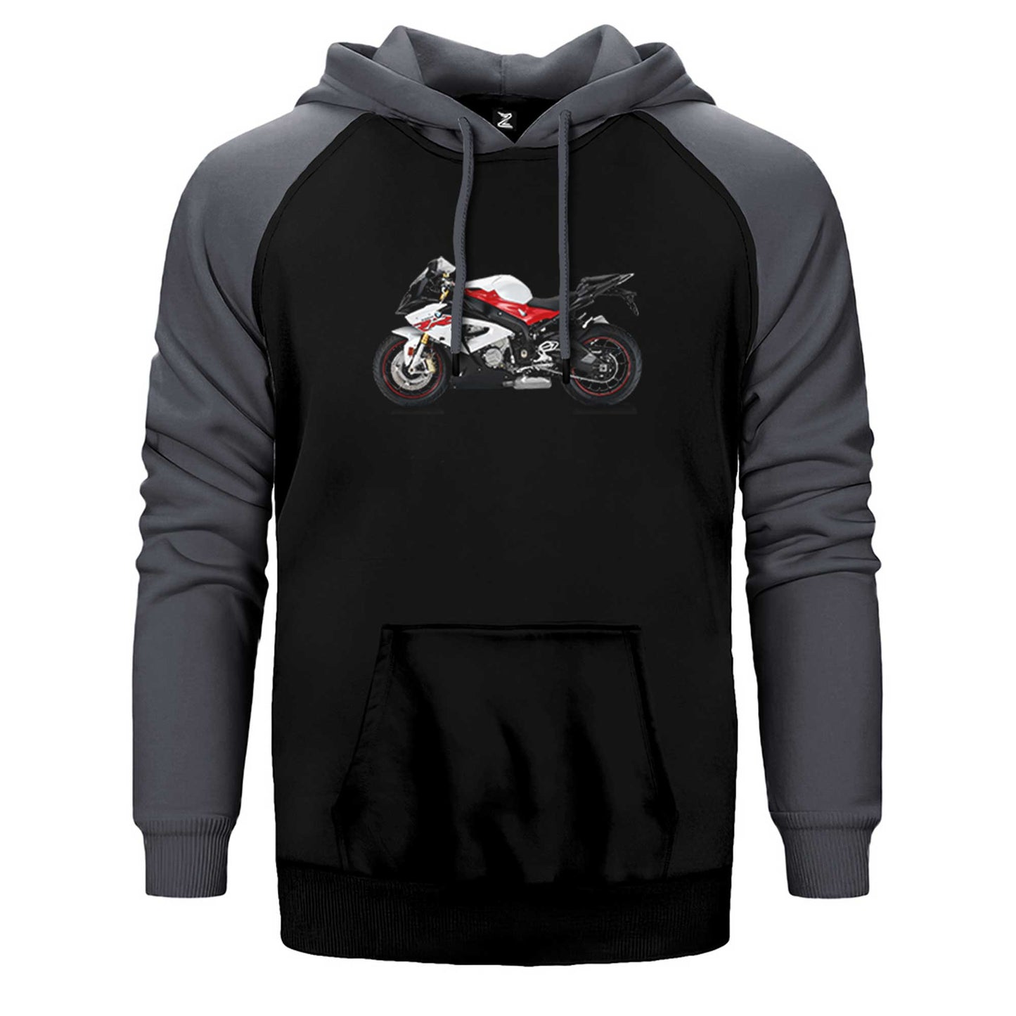 BMW S1000RR Red Çift Renk Reglan Kol Sweatshirt / Hoodie