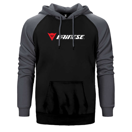 Dainese Logo Text Çift Renk Reglan Kol Sweatshirt / Hoodie