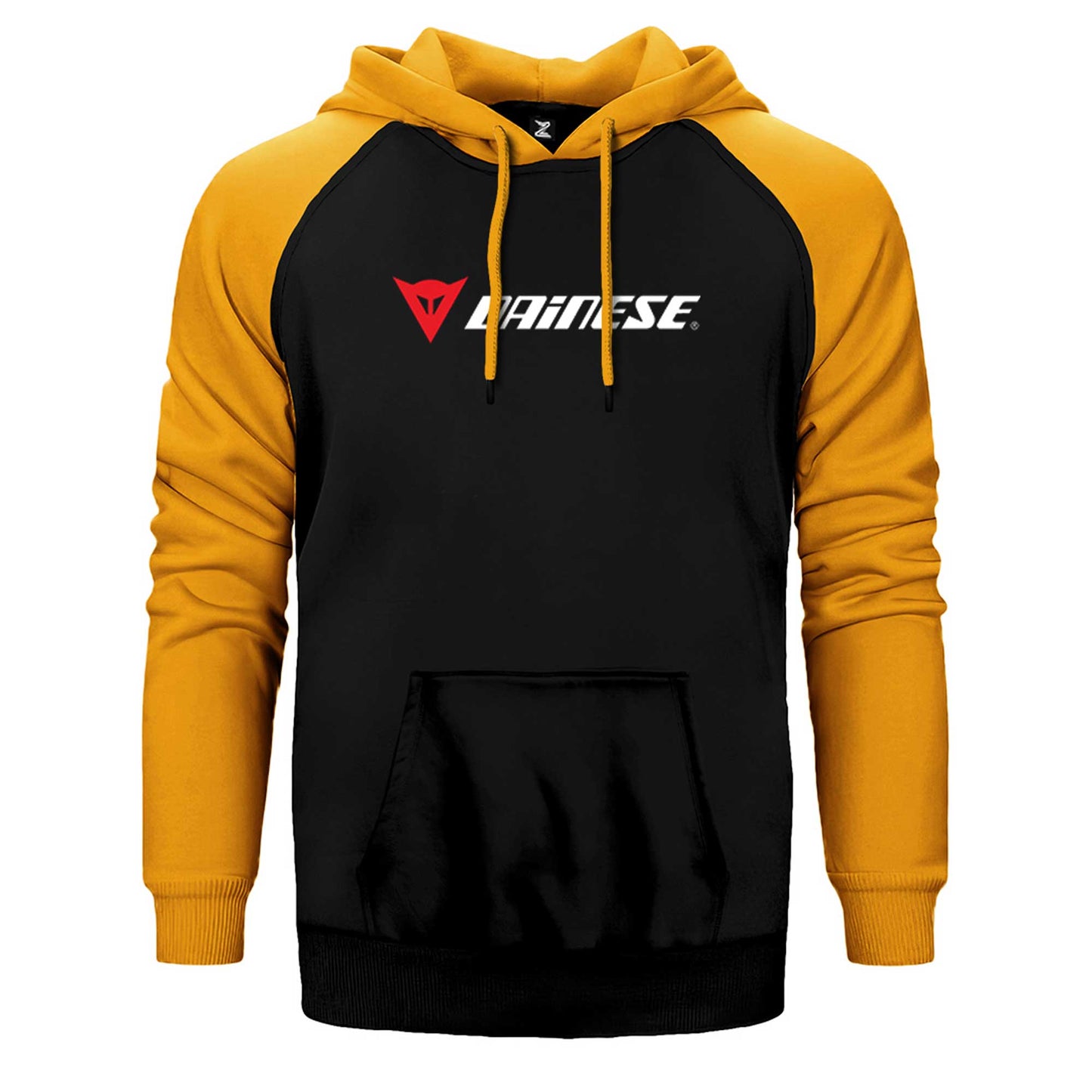 Dainese Logo Text Çift Renk Reglan Kol Sweatshirt / Hoodie