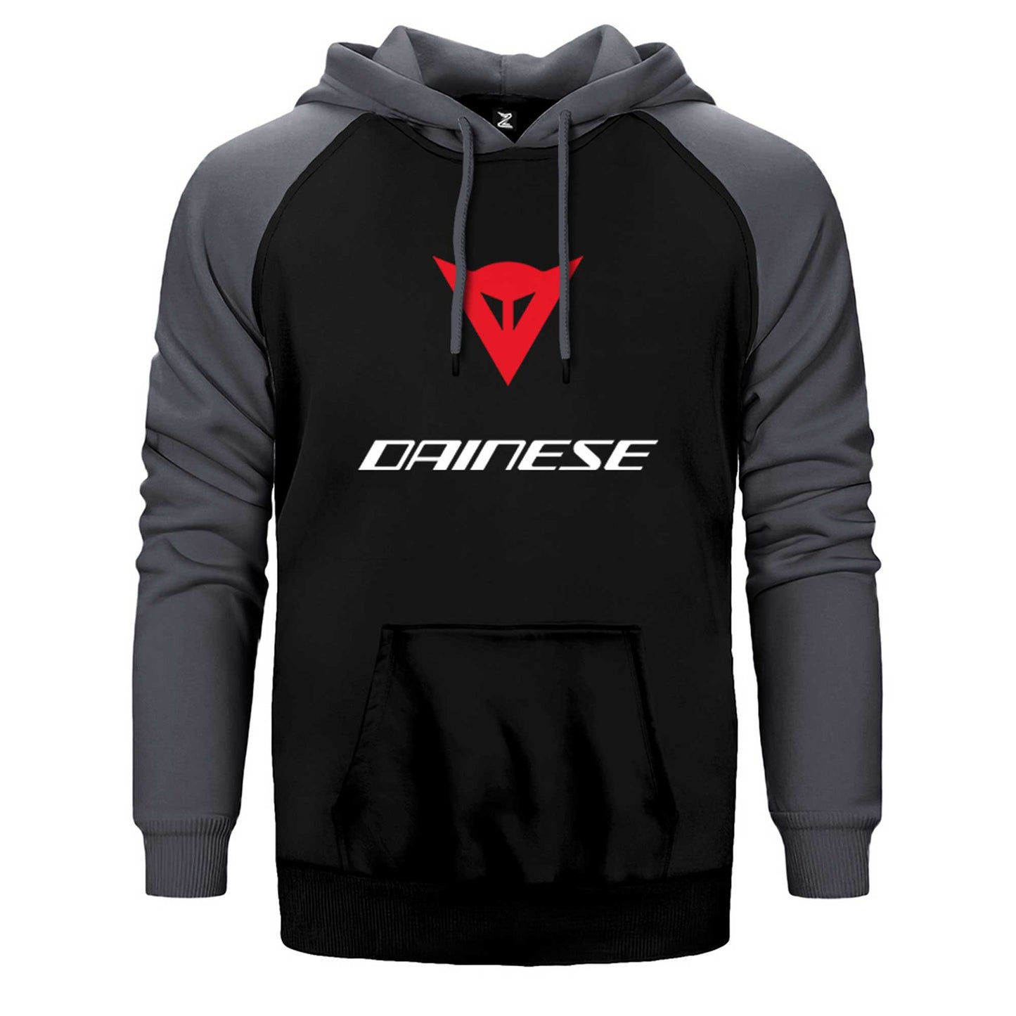 Dainese Motosiklet Çift Renk Reglan Kol Sweatshirt / Hoodie