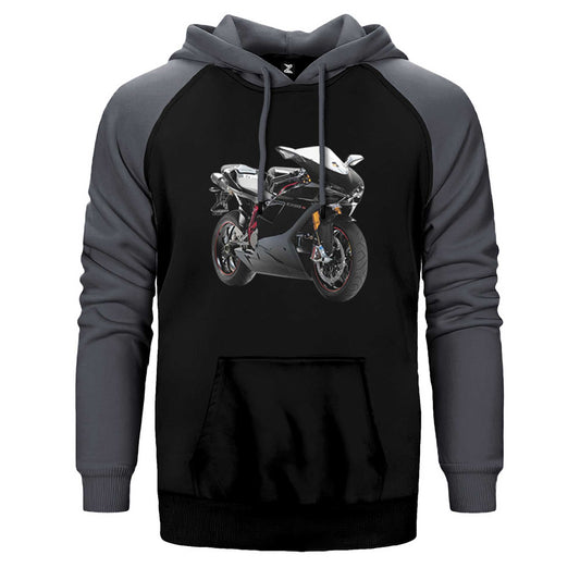 Ducati 1098 Çift Renk Reglan Kol Sweatshirt / Hoodie