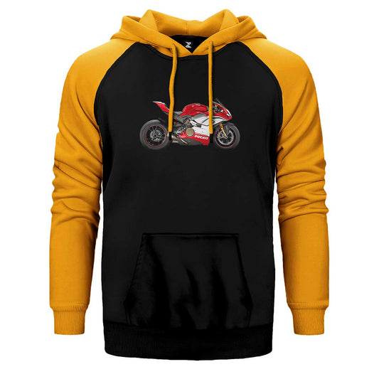 Ducati 1299 Ducati Panigale V4 Çift Renk Reglan Kol Sweatshirt / Hoodie