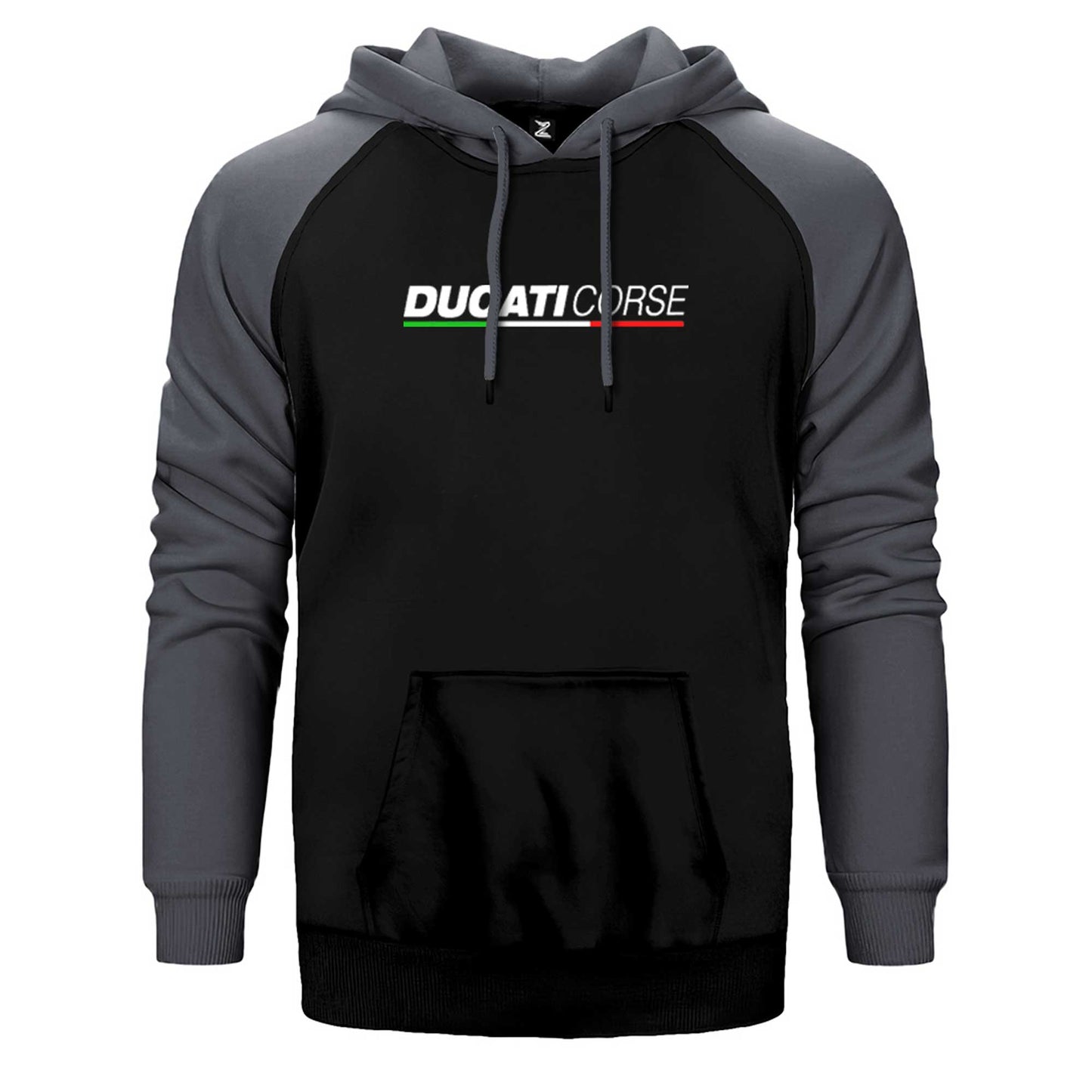 Ducati Corse Text Çift Renk Reglan Kol Sweatshirt / Hoodie