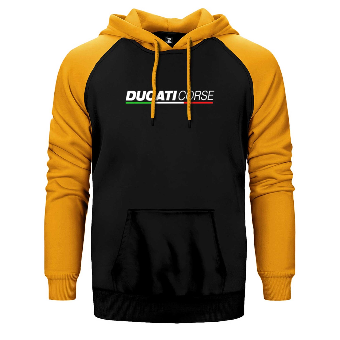 Ducati Corse Text Çift Renk Reglan Kol Sweatshirt / Hoodie