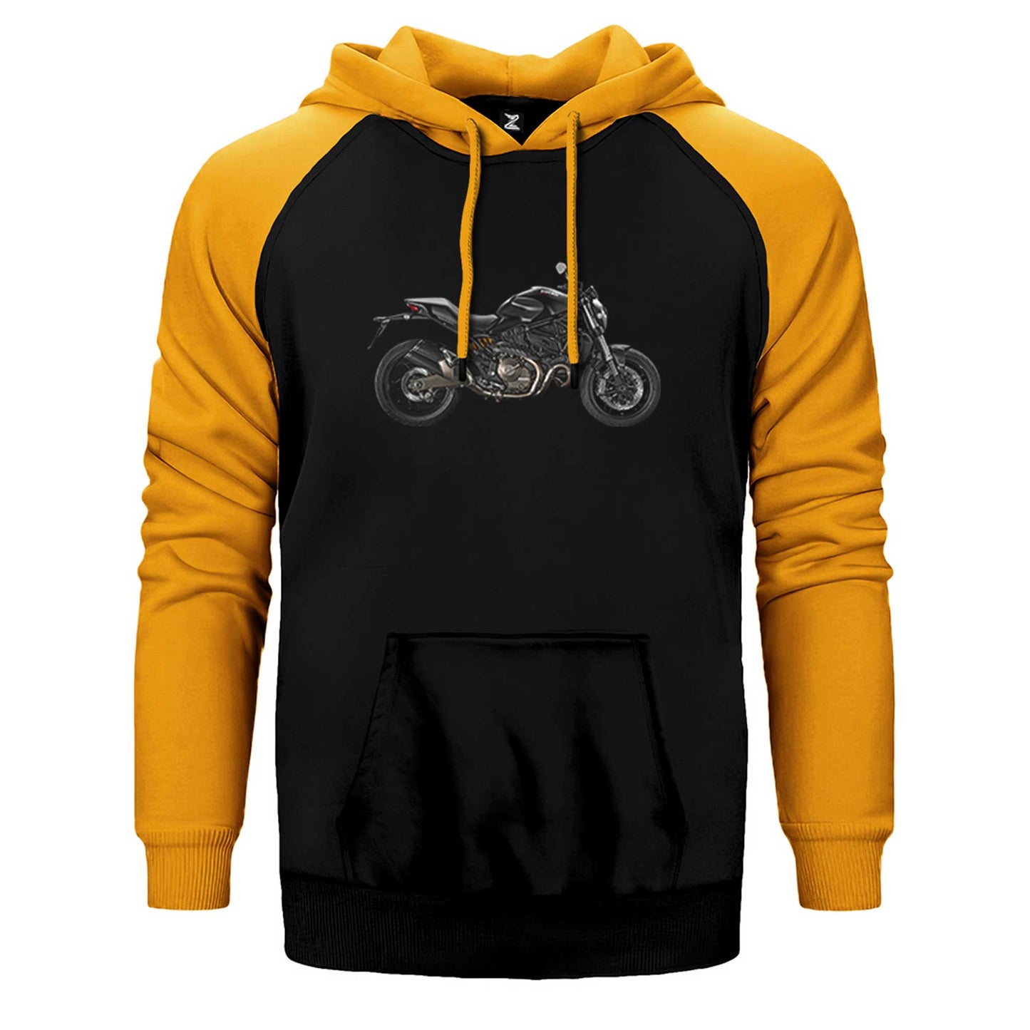 Ducati Monster Motosiklet Canavarı 821 Çift Renk Reglan Kol Sweatshirt / Hoodie