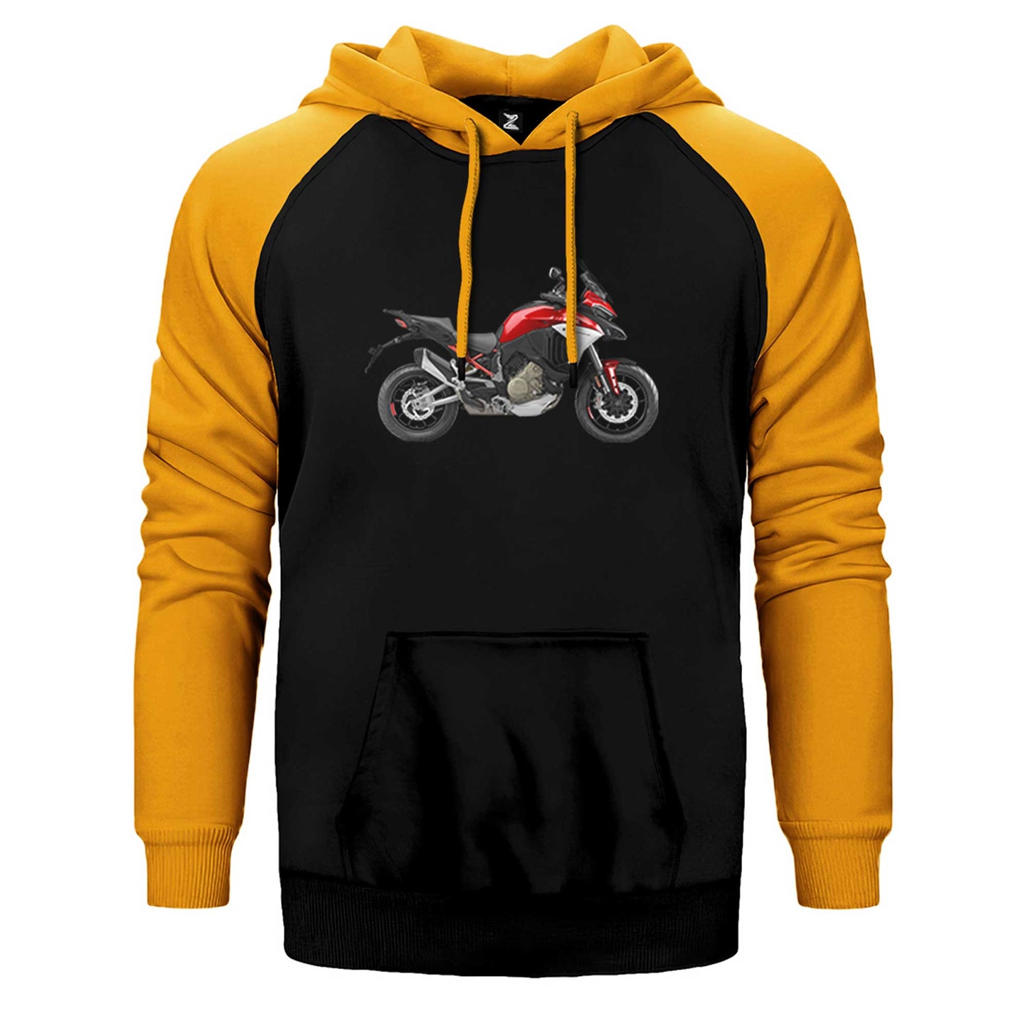 Ducati Multistrada V4 Red-MY21 Çift Renk Reglan Kol Sweatshirt / Hoodie