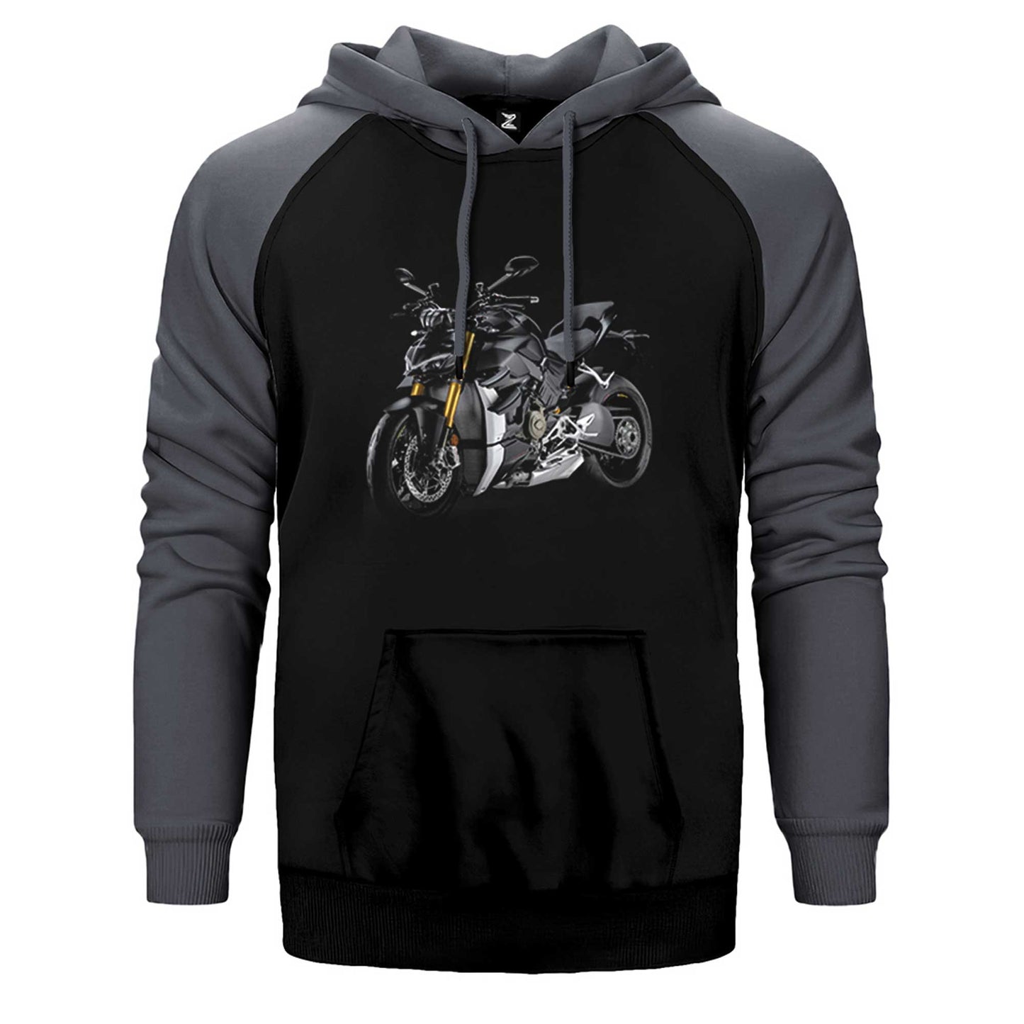 Ducati Multistrada v4.jpg Çift Renk Reglan Kol Sweatshirt / Hoodie