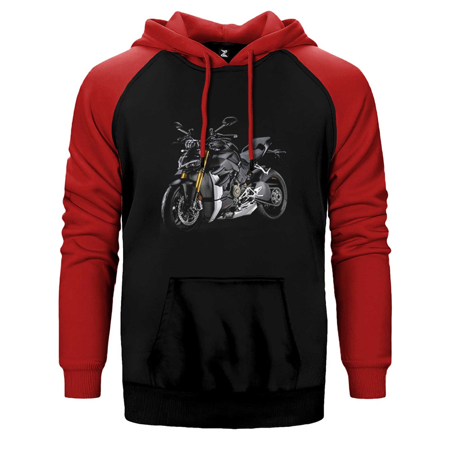 Ducati Multistrada v4.jpg Çift Renk Reglan Kol Sweatshirt / Hoodie