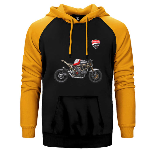 Ducati SuperSport Çift Renk Reglan Kol Sweatshirt / Hoodie