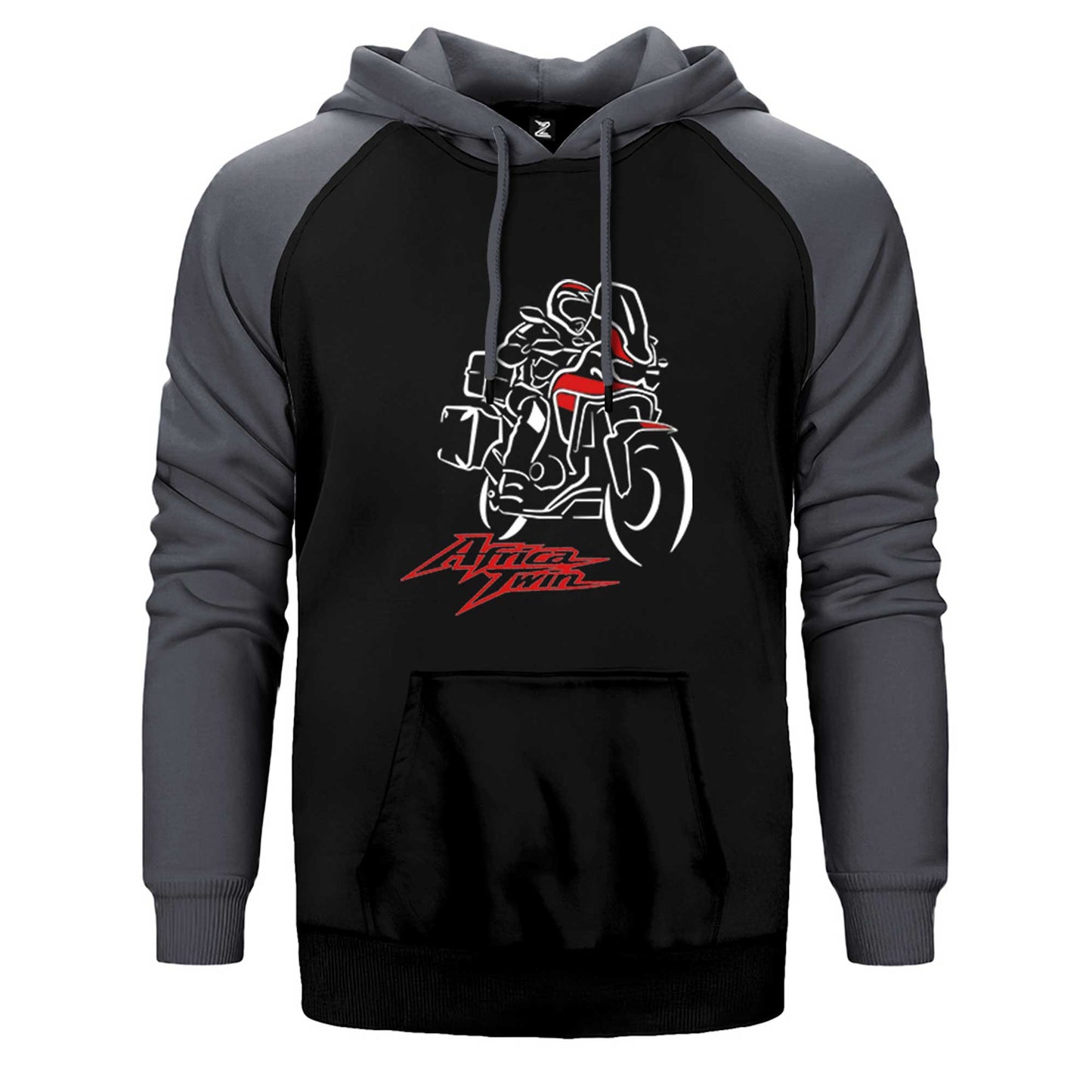Honda Africa Twin CRF1000 Red Çift Renk Reglan Kol Sweatshirt / Hoodie