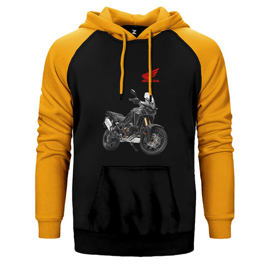 Honda Africa Twin EICMA Çift Renk Reglan Kol Sweatshirt / Hoodie