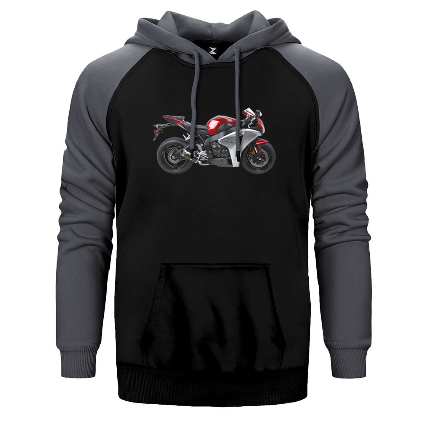 Honda CBR600RR Red Çift Renk Reglan Kol Sweatshirt / Hoodie