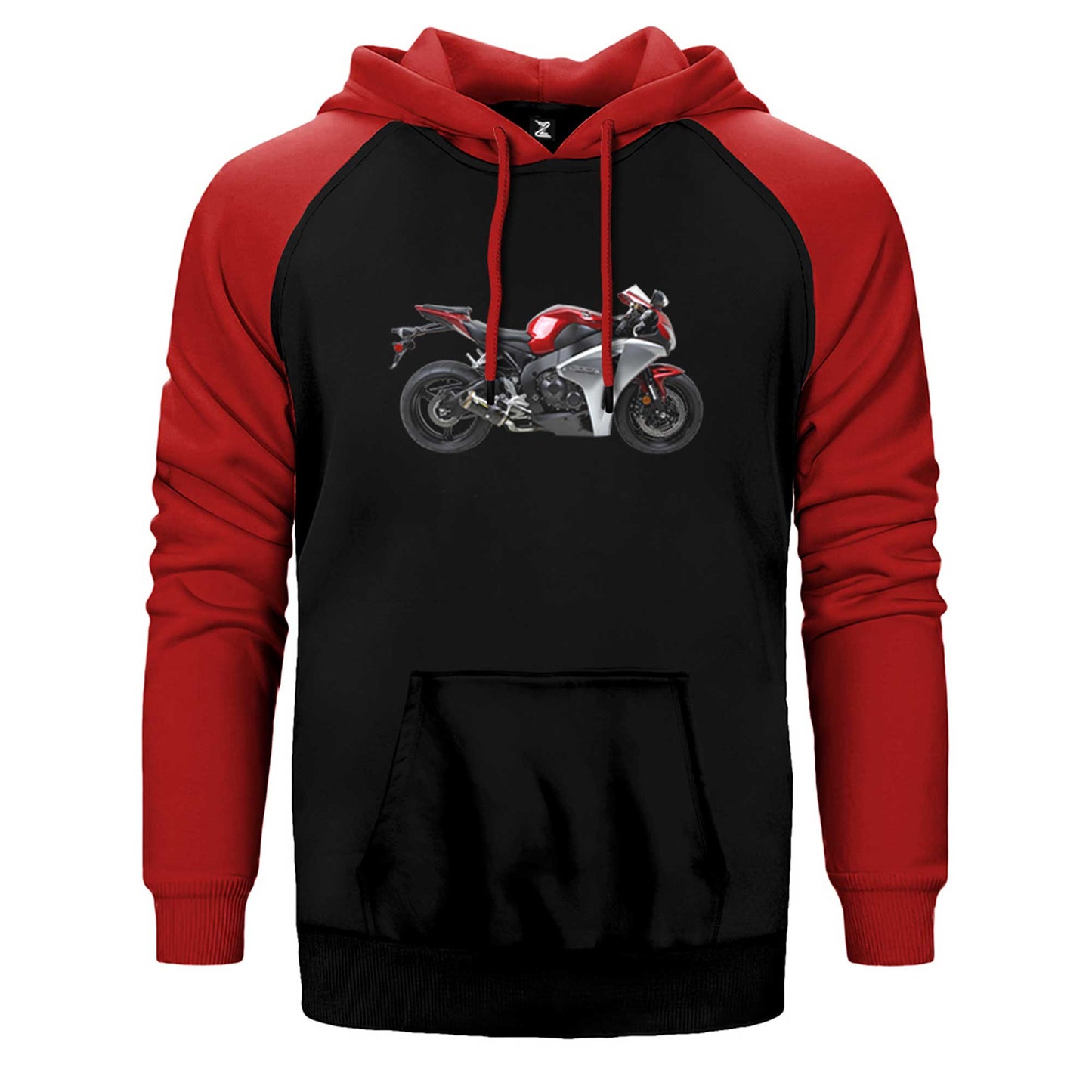 Honda CBR600RR Red Çift Renk Reglan Kol Sweatshirt / Hoodie