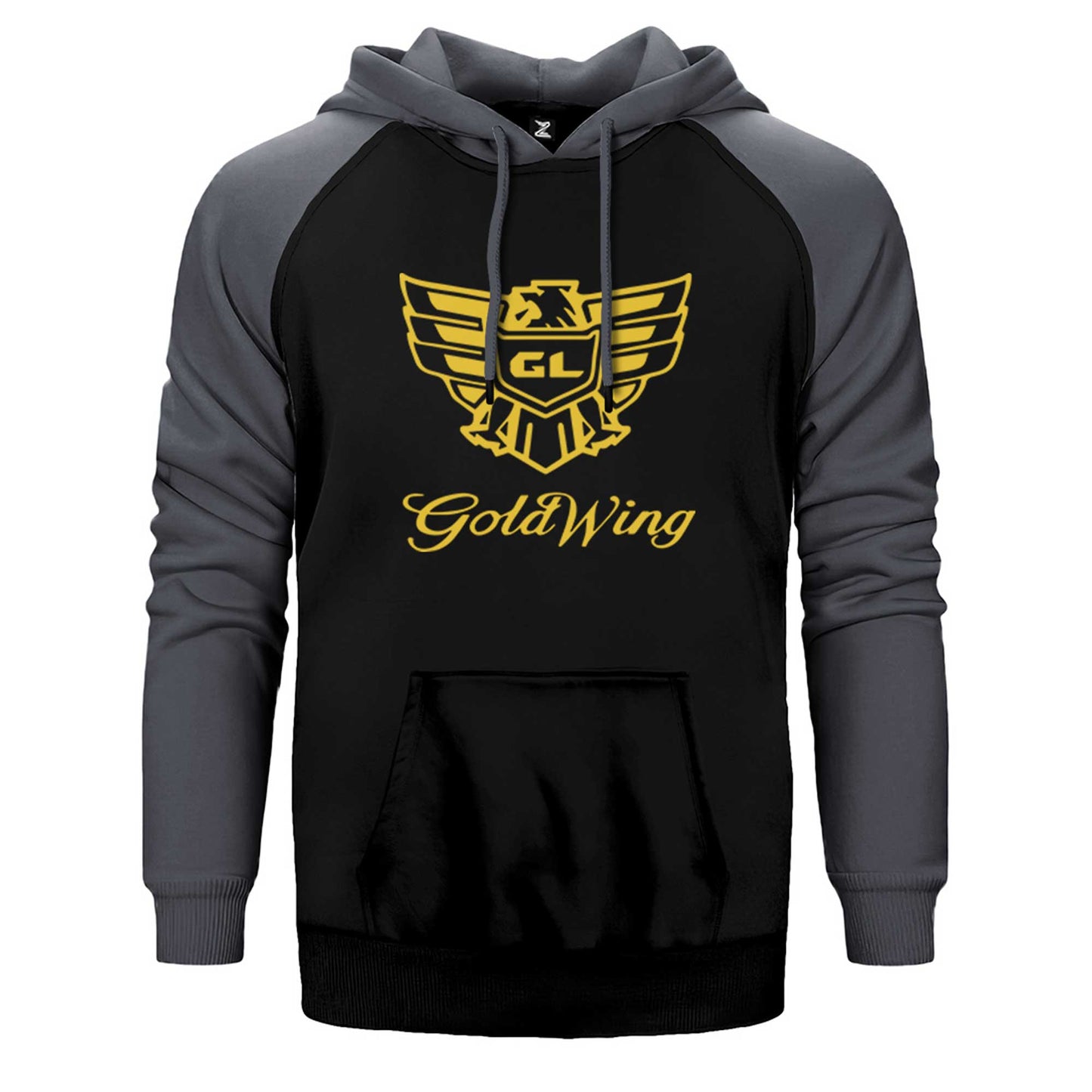 Honda Goldwing Gold Çift Renk Reglan Kol Sweatshirt / Hoodie