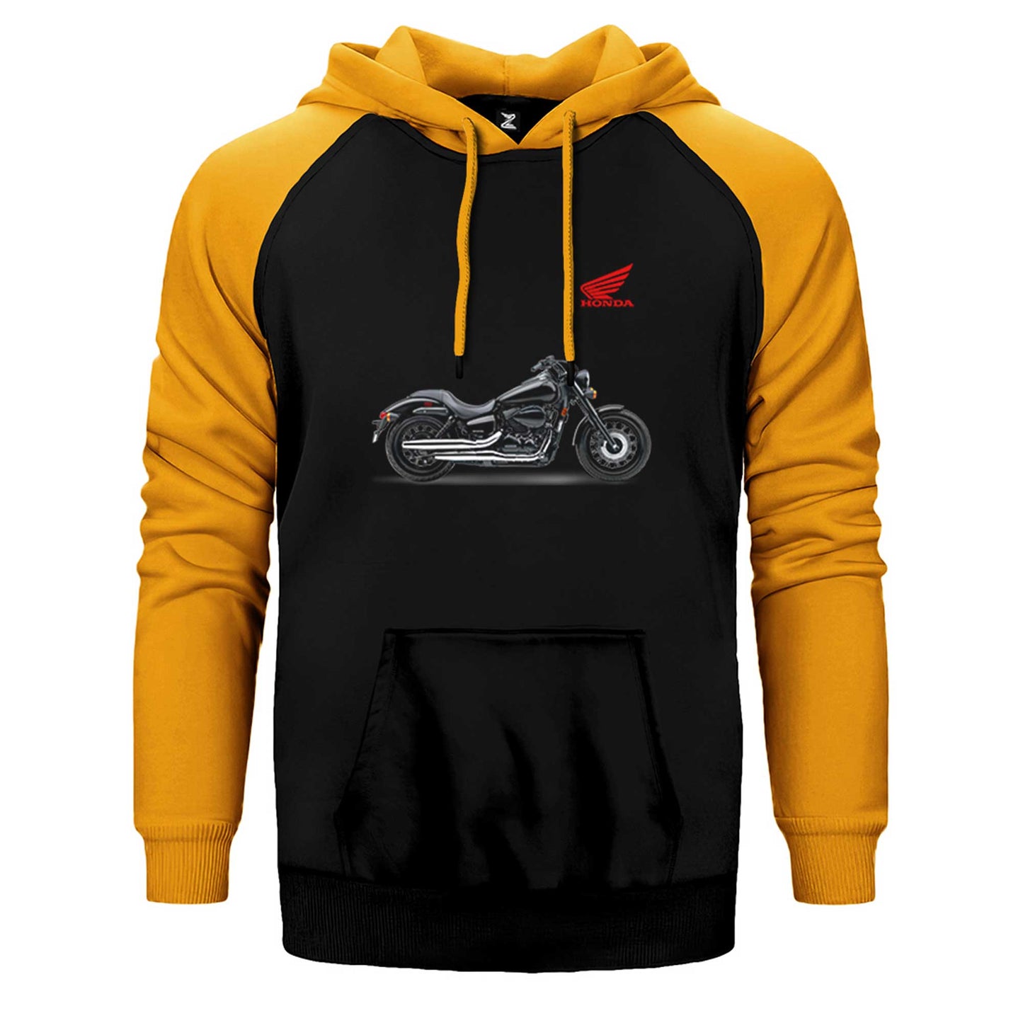 Honda Shadow Sabre Çift Renk Reglan Kol Sweatshirt / Hoodie
