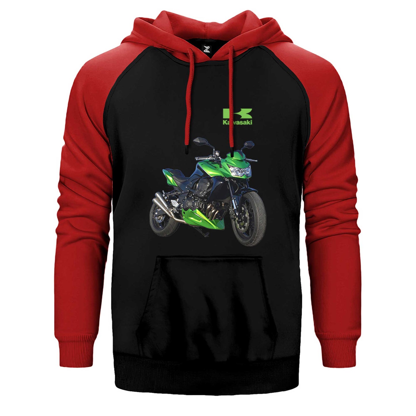 Kawasaki Z750 Çift Renk Reglan Kol Sweatshirt / Hoodie