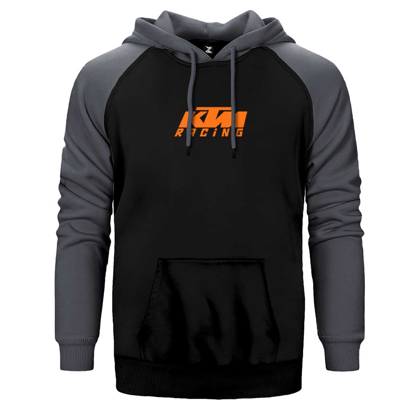 KTM Racing Orange Logo Çift Renk Reglan Kol Sweatshirt / Hoodie