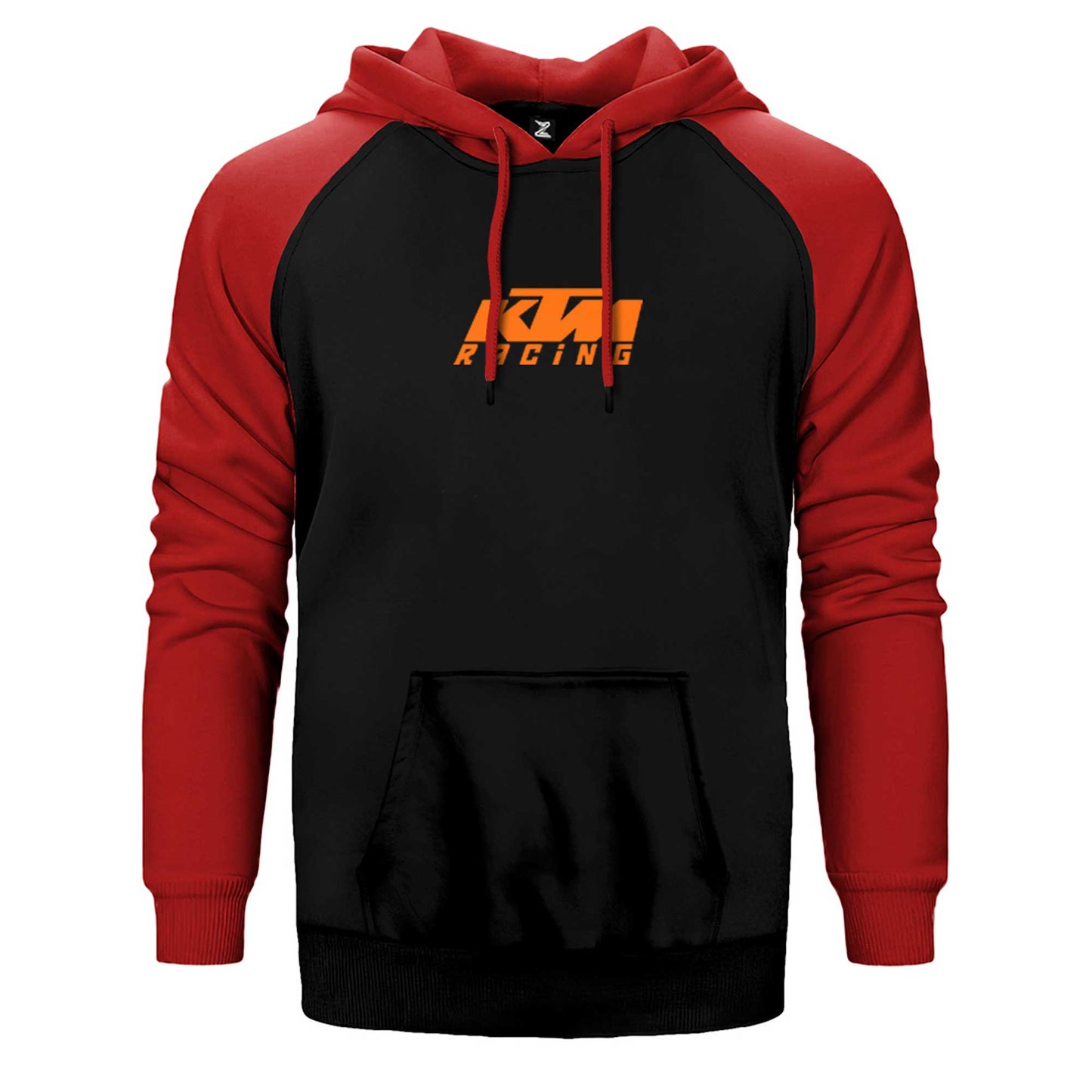 KTM Racing Orange Logo Çift Renk Reglan Kol Sweatshirt / Hoodie