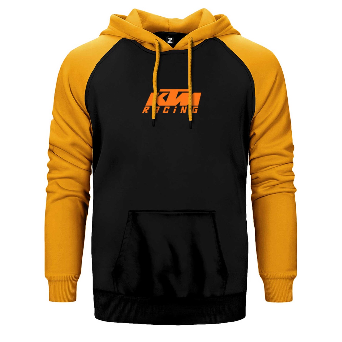 KTM Racing Orange Logo Çift Renk Reglan Kol Sweatshirt / Hoodie