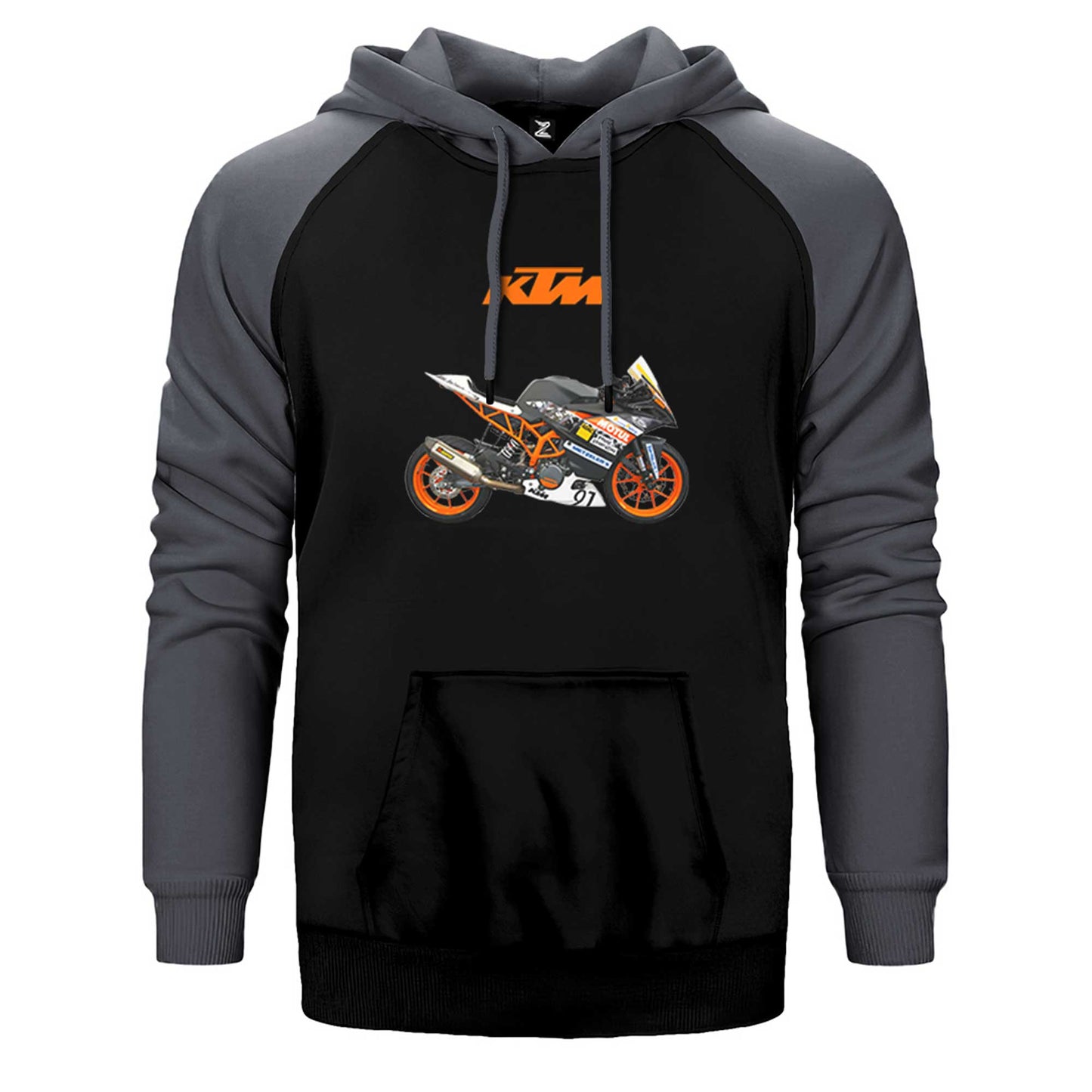 KTM RC 390 Çift Renk Reglan Kol Sweatshirt / Hoodie