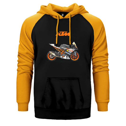 KTM RC 390 Çift Renk Reglan Kol Sweatshirt / Hoodie