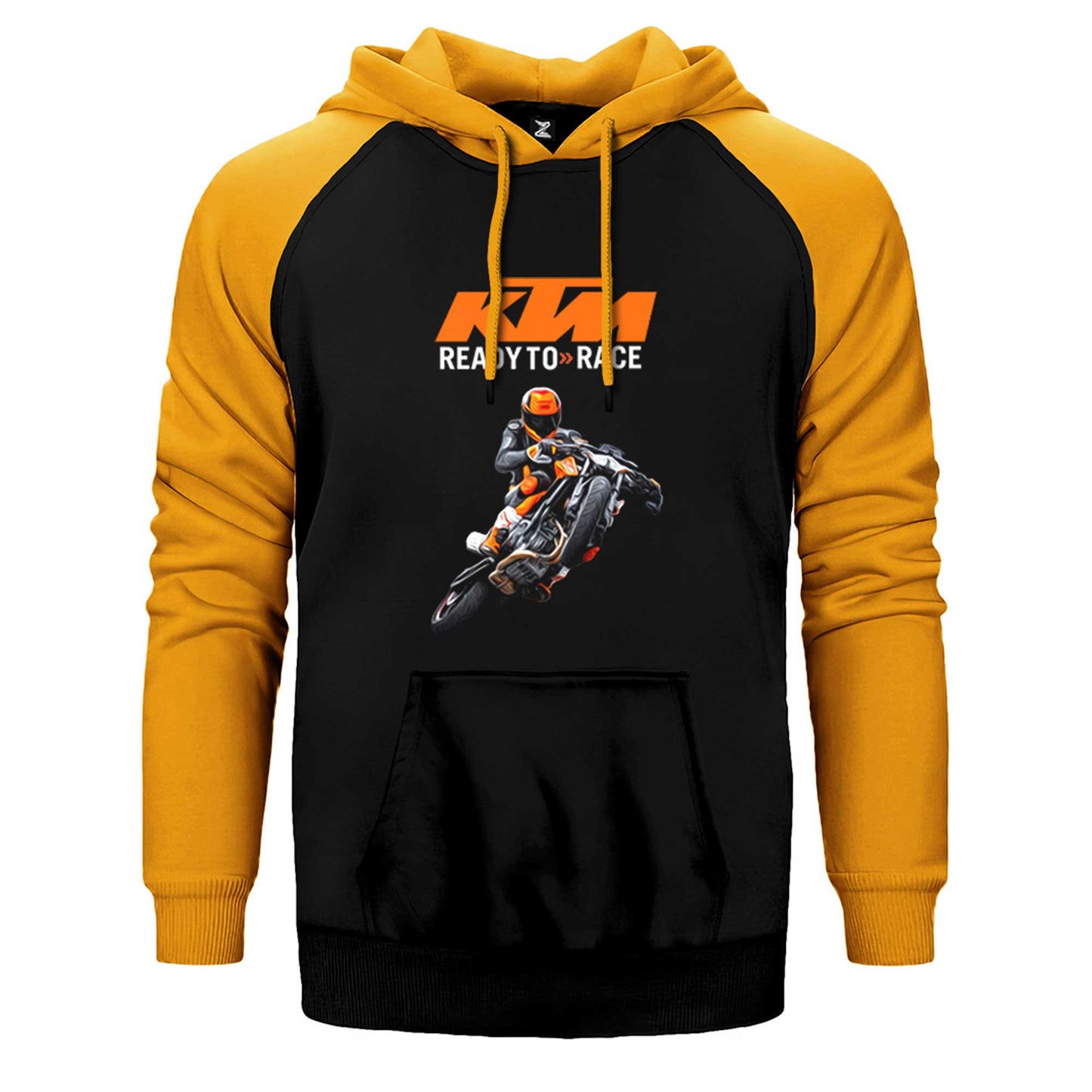 KTM Ready To Race Moto Çift Renk Reglan Kol Sweatshirt / Hoodie