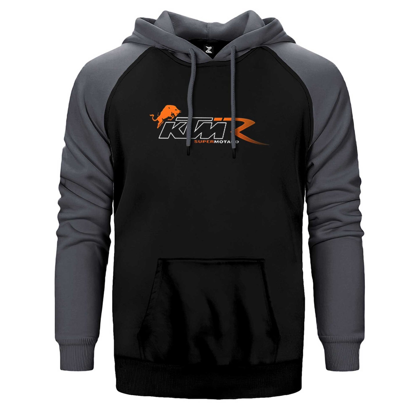 KTM Supermotard Çift Renk Reglan Kol Sweatshirt / Hoodie