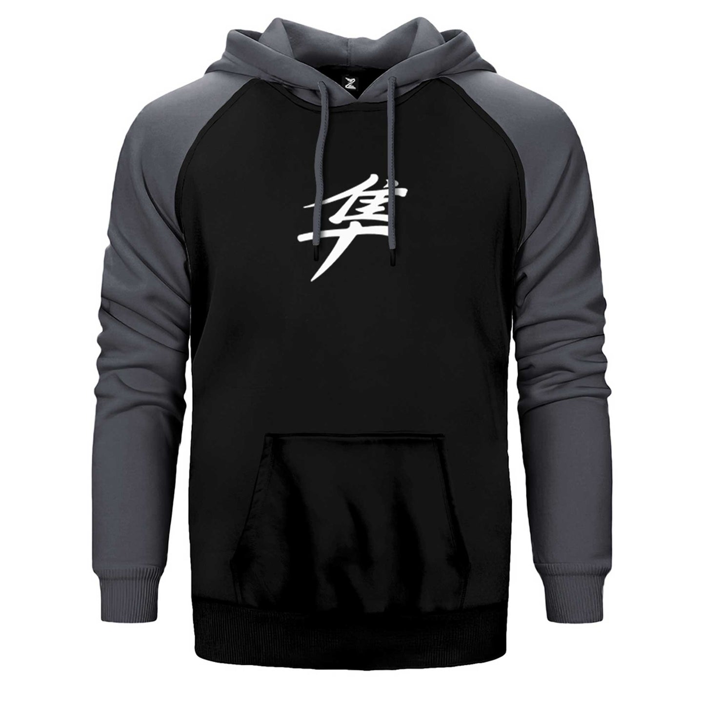 Hayabusa White Logo Çift Renk Reglan Kol Sweatshirt / Hoodie