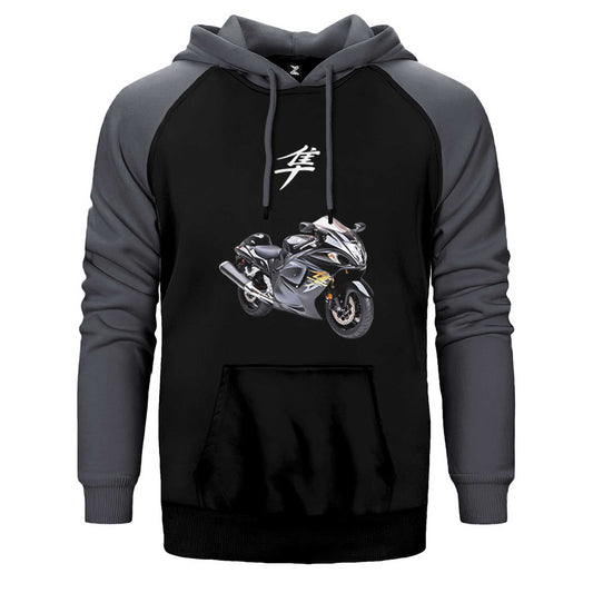 Suzuki Hayabusa Stompgrip Çift Renk Reglan Kol Sweatshirt / Hoodie