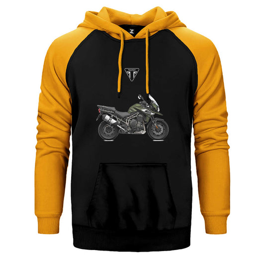 Triumph Tiger Explorer Çift Renk Reglan Kol Sweatshirt / Hoodie