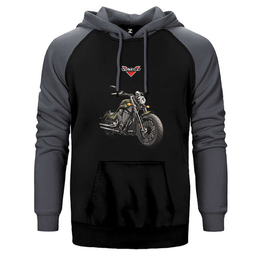 Victory Gunner Çift Renk Reglan Kol Sweatshirt / Hoodie