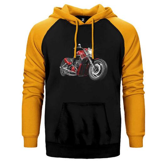 Chopper Cruiser Çift Renk Reglan Kol Sweatshirt / Hoodie