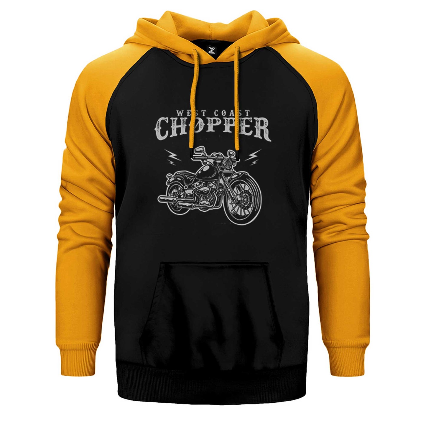 West Coast Choppers Customs Çift Renk Reglan Kol Sweatshirt / Hoodie